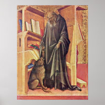 Lorenzo Monaco - StJerome dans son étude Posters