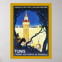 ~ L'Orient Portes aux. De Marseille de Tunis Posters