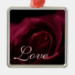 L'ornement, amour, velours marron rouge foncé s'es