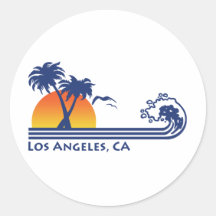 Los Angeles Autocollant Rond