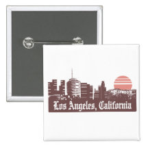 Los Angeles Linesky Pin's Avec Agrafe