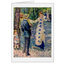 L'oscillation par Pierre-Auguste Renoir Carte De Vœux