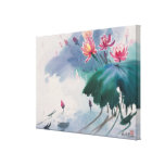 Lotus dans l'étang impressions sur toile