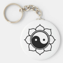 Lotus Yin Yang Porte-clés