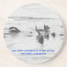 Lounging d'otaries dessous de verres