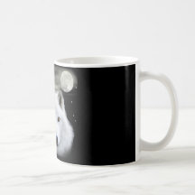 loup arctique de neige mug à café