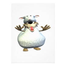 Loup dans l'habillement de moutons bristol personnalisé