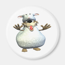 Loup dans l'habillement de moutons magnets
