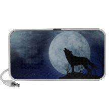 Loup de pleine lune haut-parleurs iPod