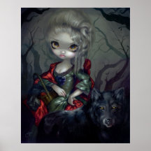 Loup-Garou : Loup d'IMPRESSION d'ART de fard à jou Poster