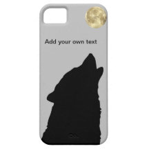 Loup Sillhoutte avec le cas de l'iPhone 5 de plein Coques Case-Mate iPhone 5
