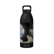 Loups gris fantomatiques bouteille