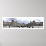 Louvre panoramique affiche