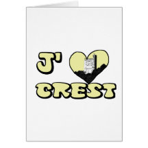 Love Crest white Cartes De Vœux