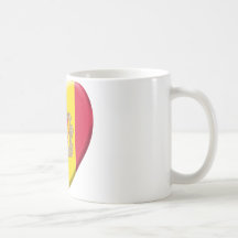 Love drapeau Andorre Tasse À Café
