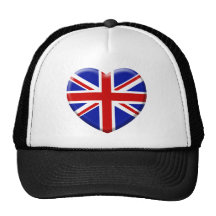 love drapeau Angleterre Casquettes