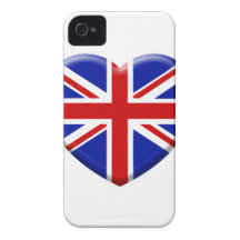 love drapeau Angleterre Coque iPhone 4