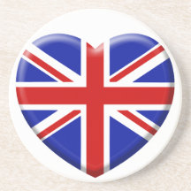 love drapeau Angleterre Dessous De Verre