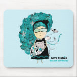 Love Fishes - carpette Tapis De Souris