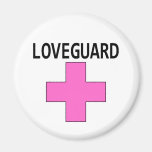 Loveguard (rose) aimants pour réfrigérateur