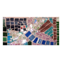 Lucioles de mosaïque modèle pour photocarte