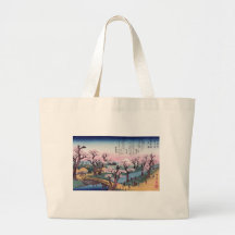 Lueur de soirée au pont de Koganei, Ando Hiroshige Sacs En Toile