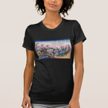 Lueur de soirée au pont de Koganei, Ando Hiroshige T-shirt