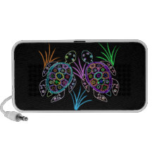 Lueur de tortue de mer haut-parleurs ordinateur portable