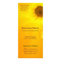 Lueur de tournesol double carte en  couleur