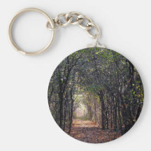 Lumière à l'extrémité du chemin porte-clef
