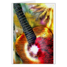 Lumière du soleil de flamenco carte de vœux