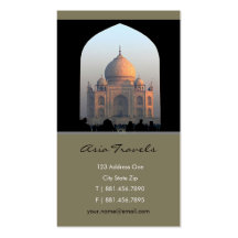 Lumière du Taj Mahal de photo d'architecture de l' Carte De Visite