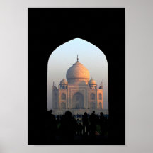 Lumière du Taj Mahal de photo d'architecture de l' Poster
