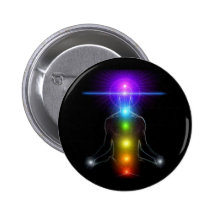 LUMIÈRES DE CHAKRA BADGE AVEC ÉPINGLE