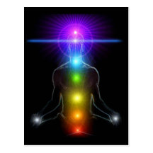 LUMIÈRES DE CHAKRA CARTE POSTALE