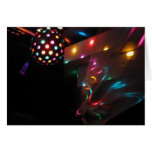 Lumières de disco carte de vœux