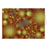 Lumières d'or de fleur - Diwali heureux Carte