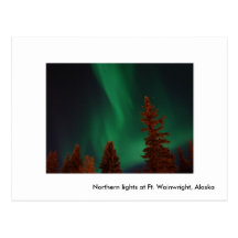 Lumières du nord à pi Wainwright, lig du nord… Carte Postale