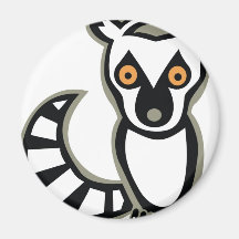 LUNA le LÉMUR Magnets Pour Réfrigérateur