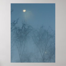 Lune au-dessus de Vénus - copies à vendre Poster
