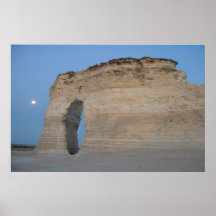 Lune aux roches de monument posters