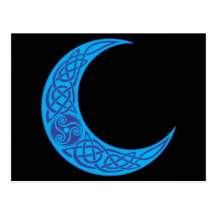 Lune bleue celtique carte postale