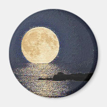 Lune bleue magnets pour réfrigérateur