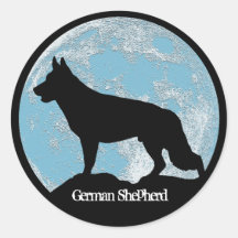 Lune de berger allemand adhésifs