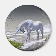 Lune de licorne aimants pour réfrigérateur