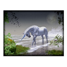 Lune de licorne carte postale