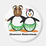 Lune de miel hawaïenne magnets