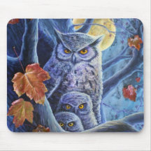 Lune de récolte tapis de souris