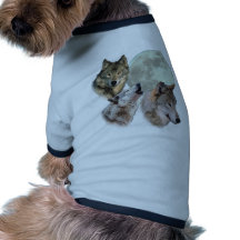 Lune de trois loups manteau pour animal domestique
