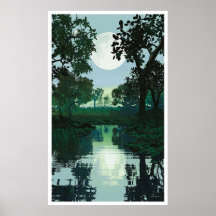 Lune et eau 2 affiches